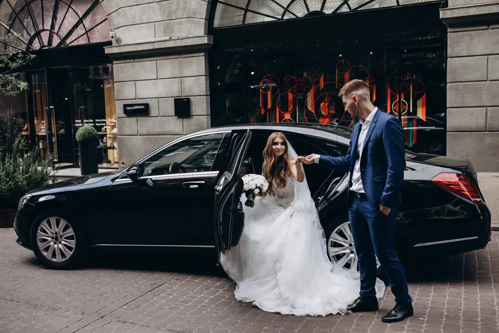 Wedding chauffeur car in Birmingham