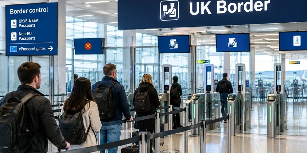 Border Force e-gates outage UK airport