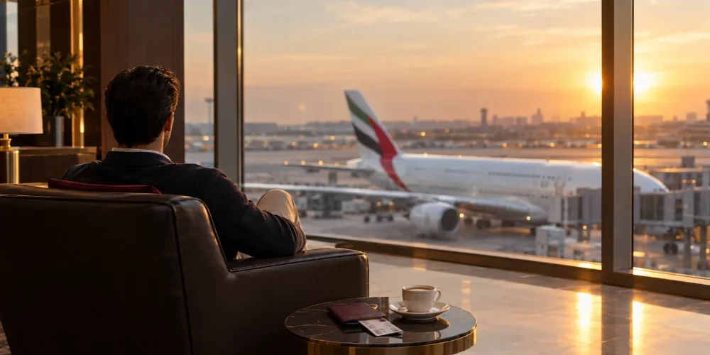 Emirates at Heathrow terminal 3
