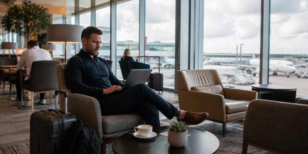 airport lounge access without business class