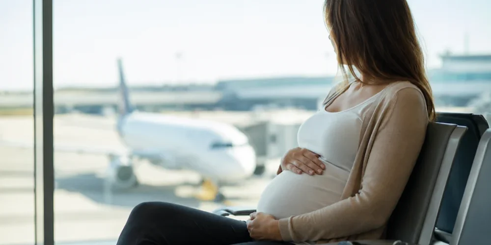 flying pregnant UK airport transfer
